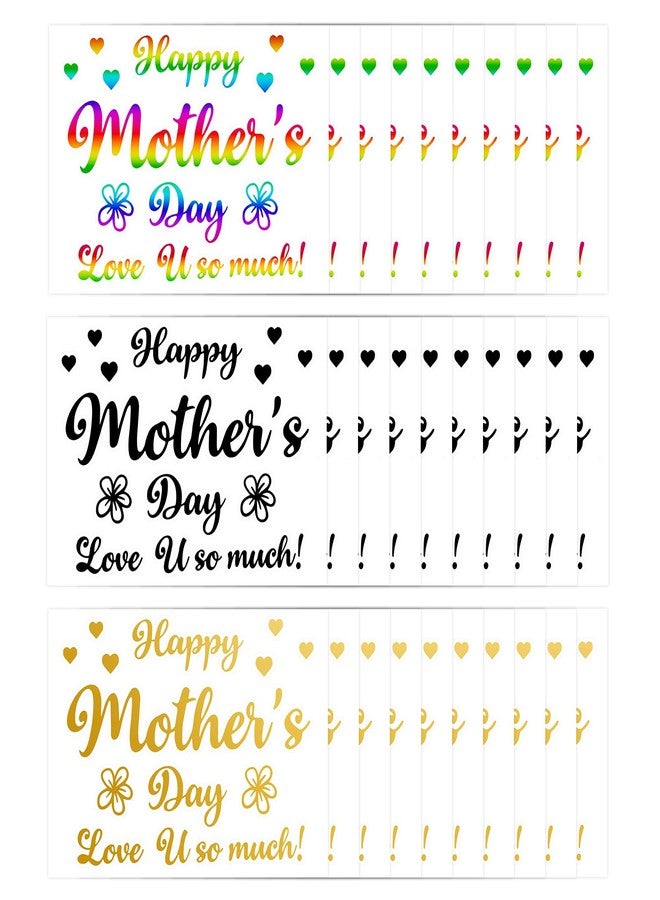 DECEED 30 Sheets Mother's Day Bobo Balloon Stickers Mothers Day Letters Stickers Mom Day DIY Balloon Decals Happy Mother's Day Party Decorations Supplies - Image 1
